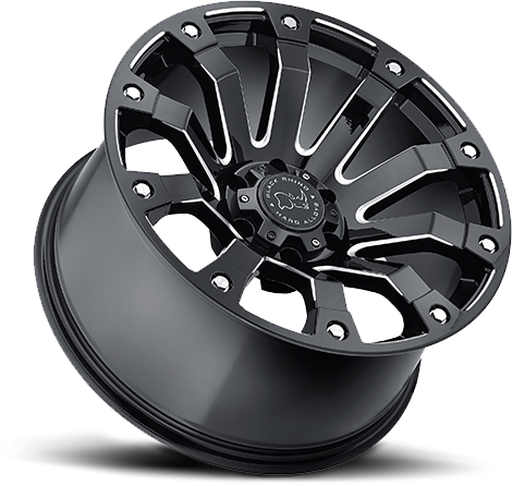 Black Rhino Selkirk 17x9" 5x127mm 78.1mm CB -12mm Gloss Black Milled