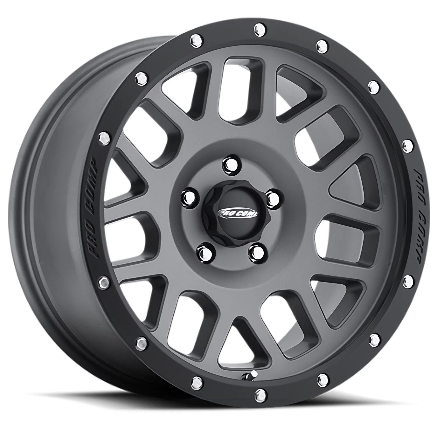 Pro Comp Series 40 Vertigo 17x9" 5x127mm 83.01mm CB -6mm Matte Graphite