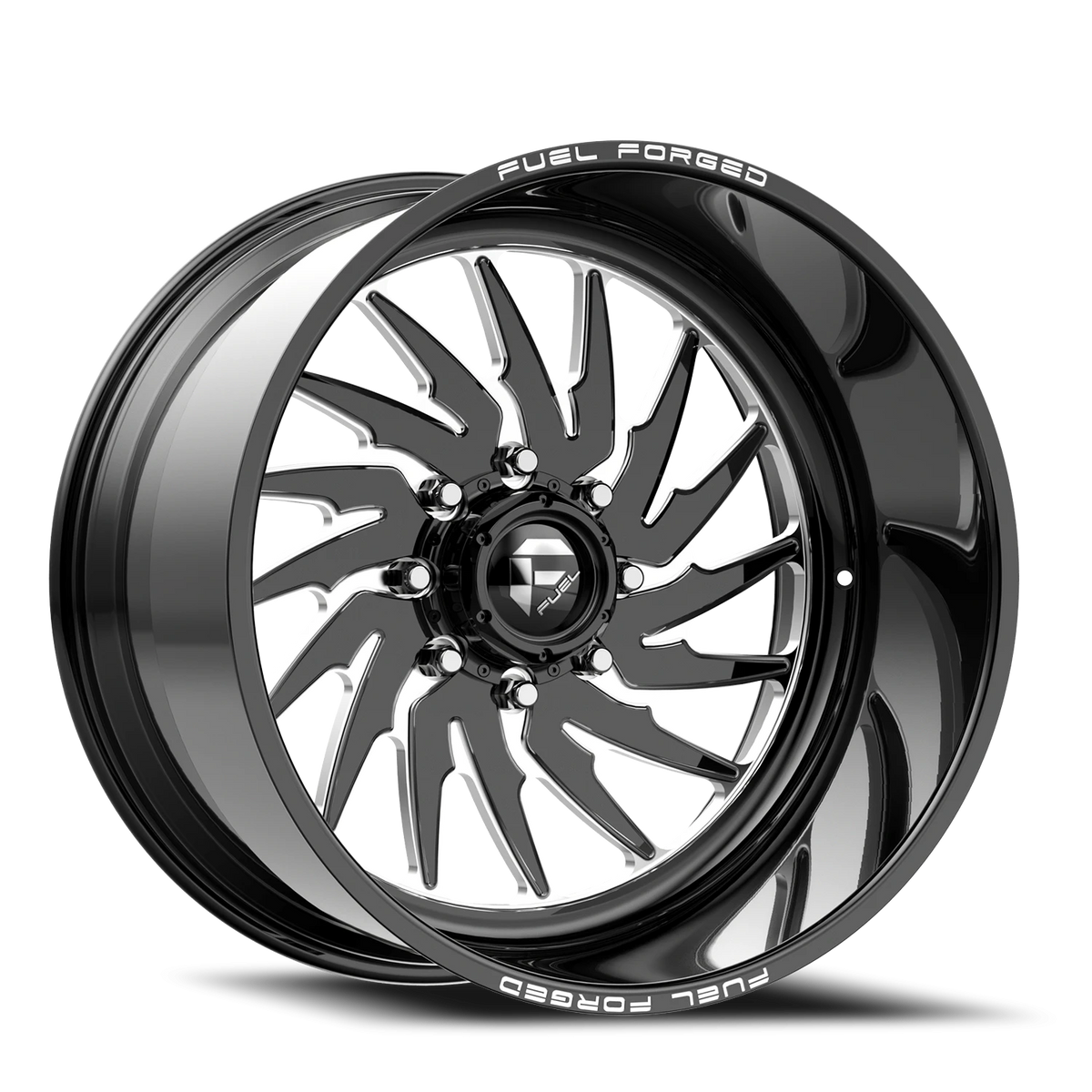 Fuel Shank FF110 26x12 -40 8x170mm 125mm Gloss Black Milled