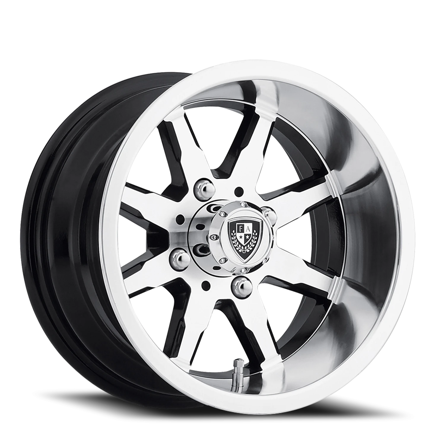 Fairway Alloys Shift 10x7" 4x101.6mm 70.7mm CB -25mm Gloss Black Machined