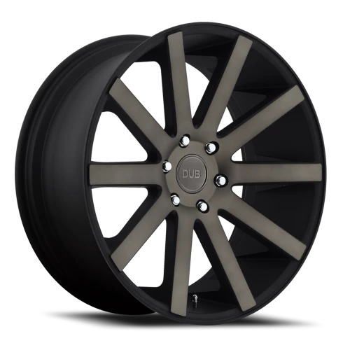 DUB Shot Calla S121 30x10 +30 6x139.7mm 78.1mm Matte Black Double Dark Tint