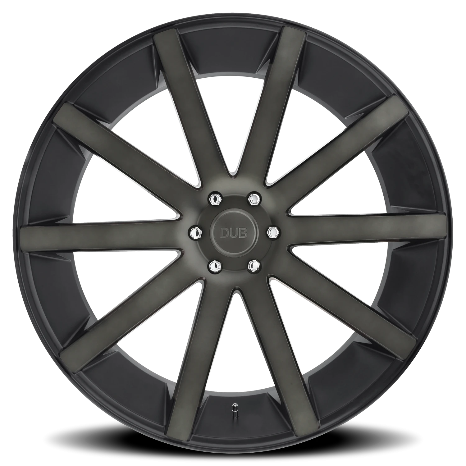 DUB Shot Calla S121 24x10 +20 6x139.7mm 106.1mm Matte Black Double Dark Tint
