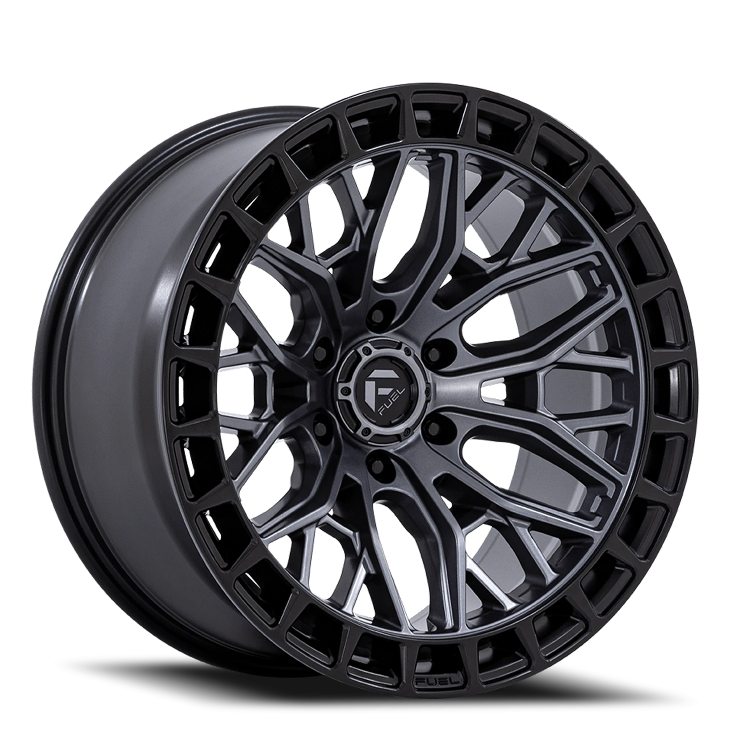 Fuel Sigma FC869 20x9" 6x135mm 87.1mm CB +1mm Matte Gunmetal Matte Black Lip