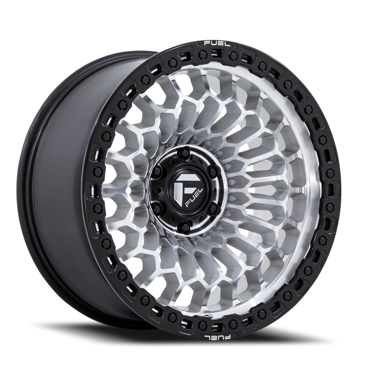 Fuel Sinister 20x10 -18 5x127mm 78.1mm Machined Silver Matte Black Lip