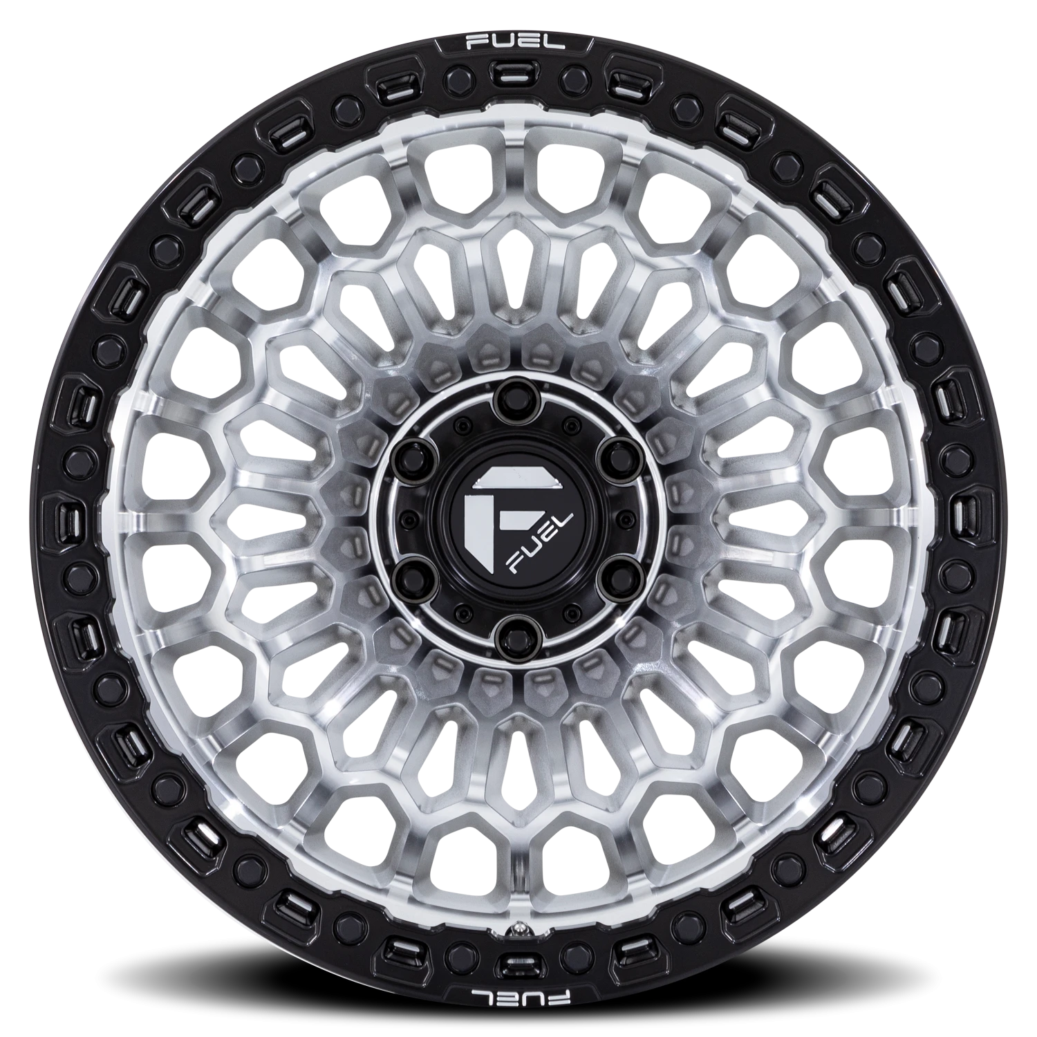 Fuel Sinister 20x9" 5x127mm 78.1mm CB +1mm Machined Silver Matte Black Lip