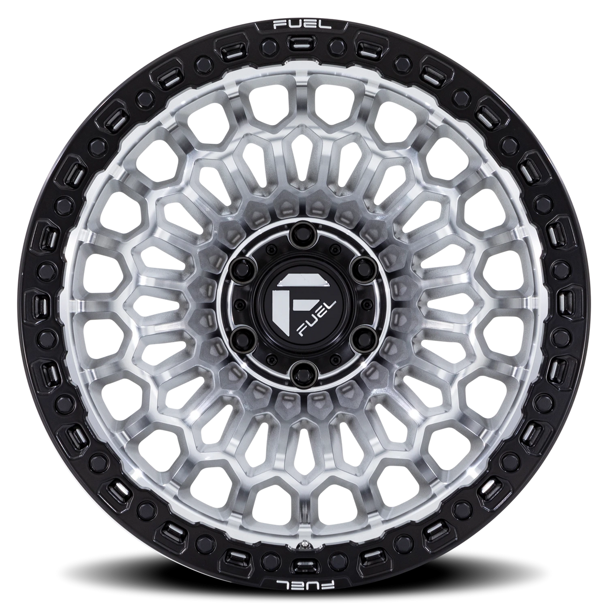 Fuel Sinister 20x10 -18 5x127mm 78.1mm Machined Silver Matte Black Lip