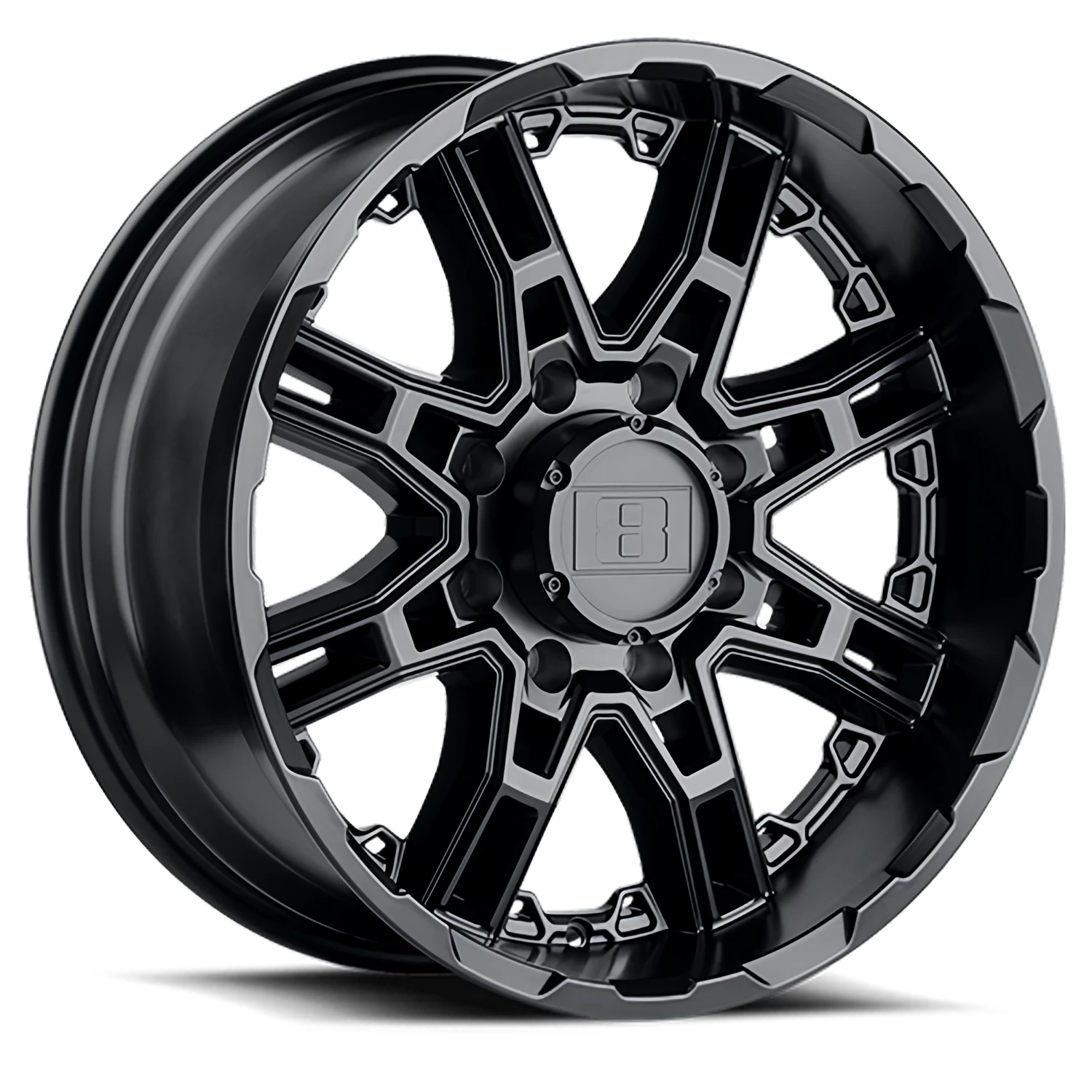 Level 8 Slingshot 22x11.5" 6x139.7mm 112.1mm CB -44mm Matte Black