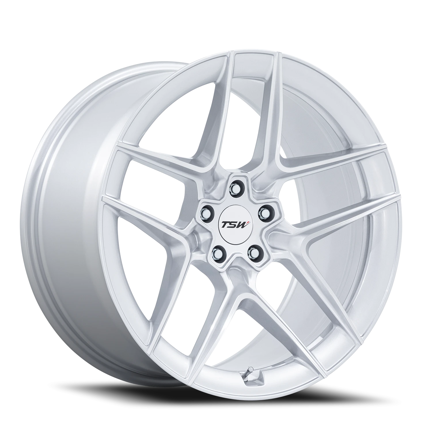 TSW Slipstream 20x10.5" 5x120mm 74.1mm CB +38mm Gloss Silver Machined Face