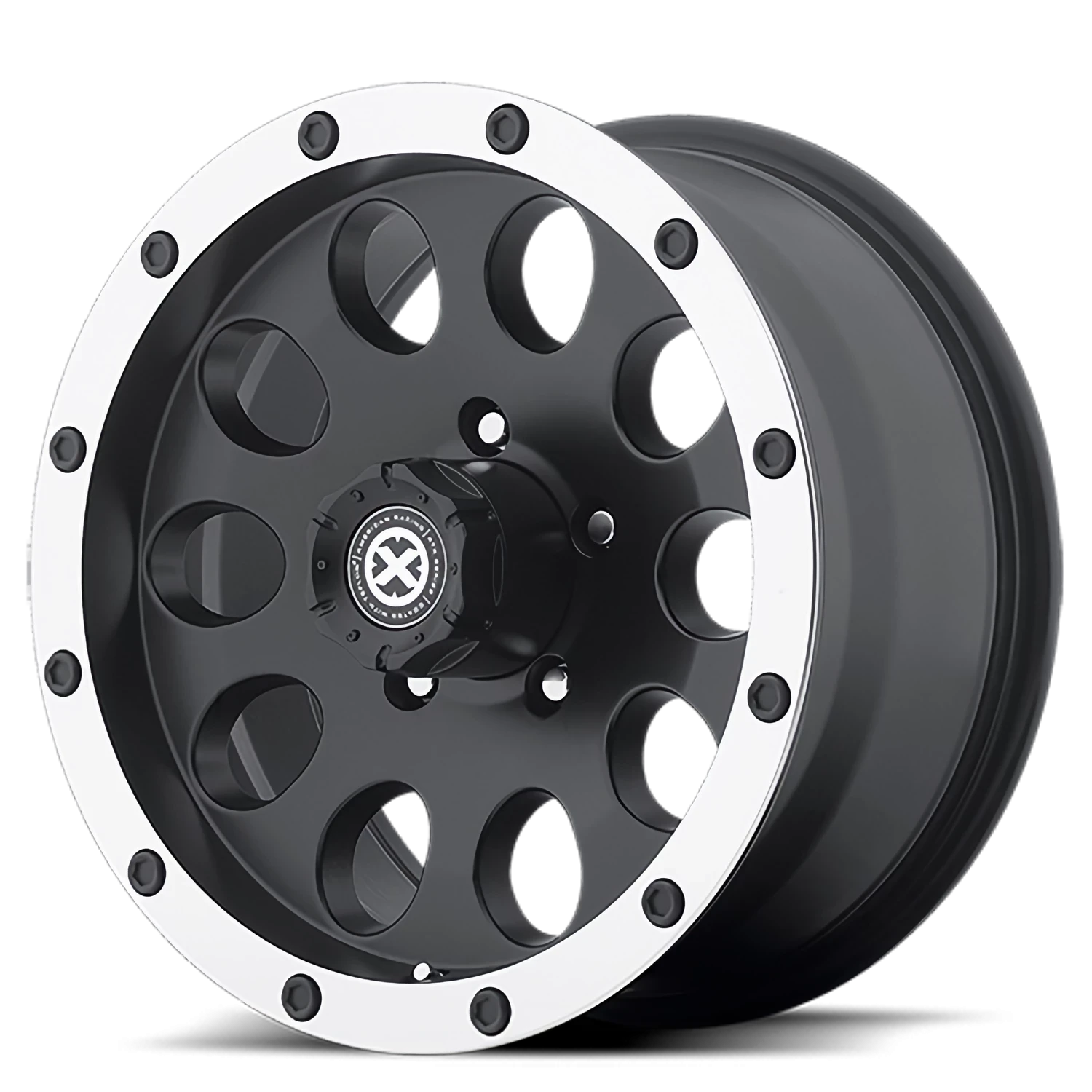 ATX Slot 18x9" 5x127mm 78.1mm CB -24mm Satin Black Machined Face