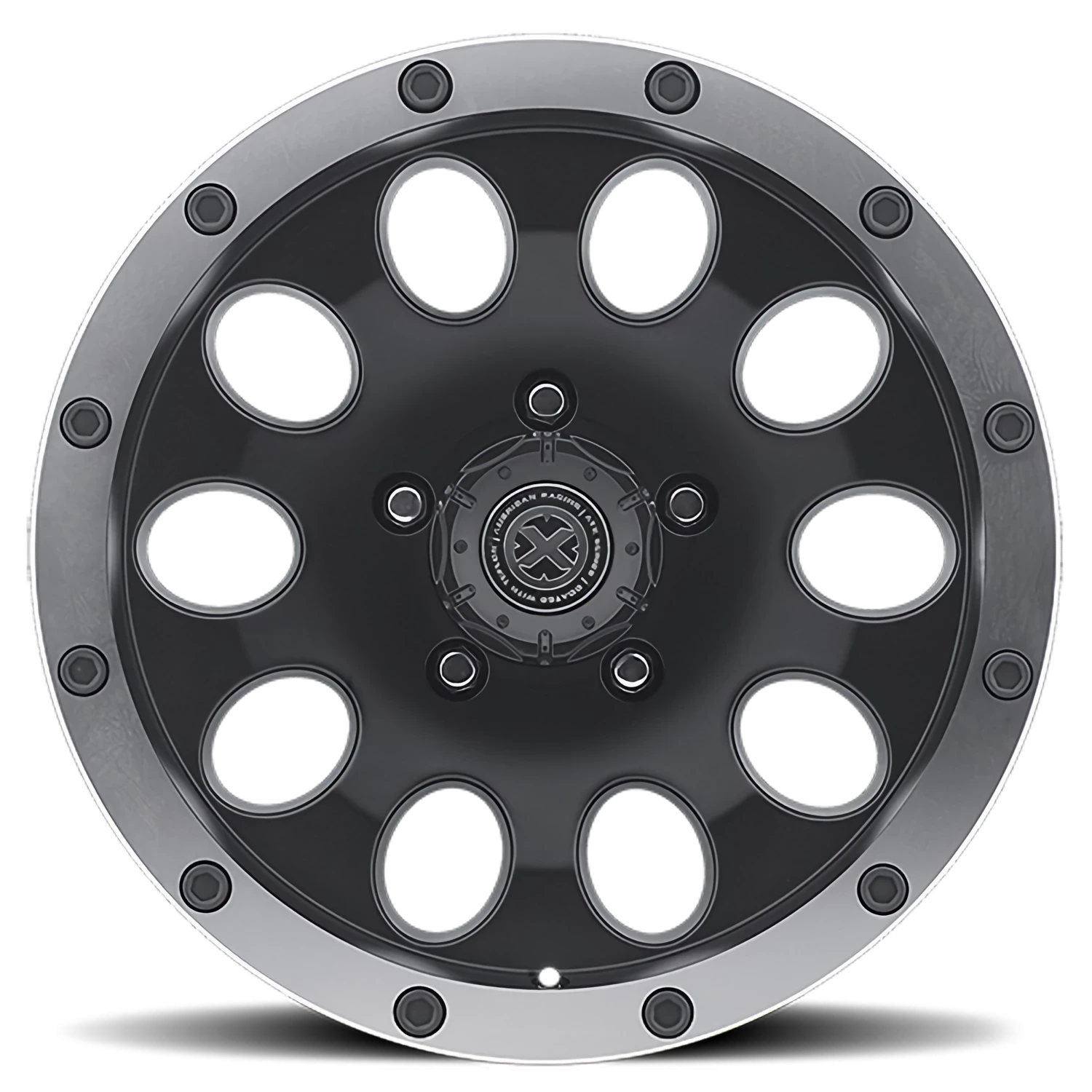 ATX Slot 18x9" 5x127mm 78.1mm CB -24mm Satin Black Machined Face