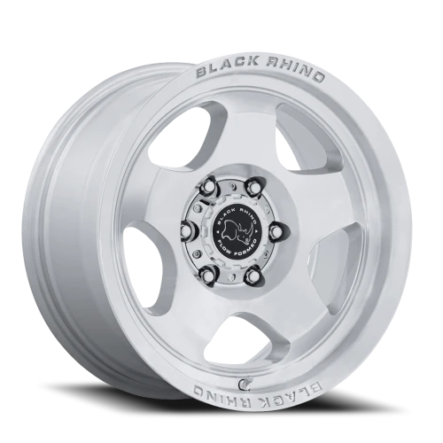 Black Rhino Sol 17x8" 5x110mm 72.56mm CB +38mm Gloss Silver Machined Face