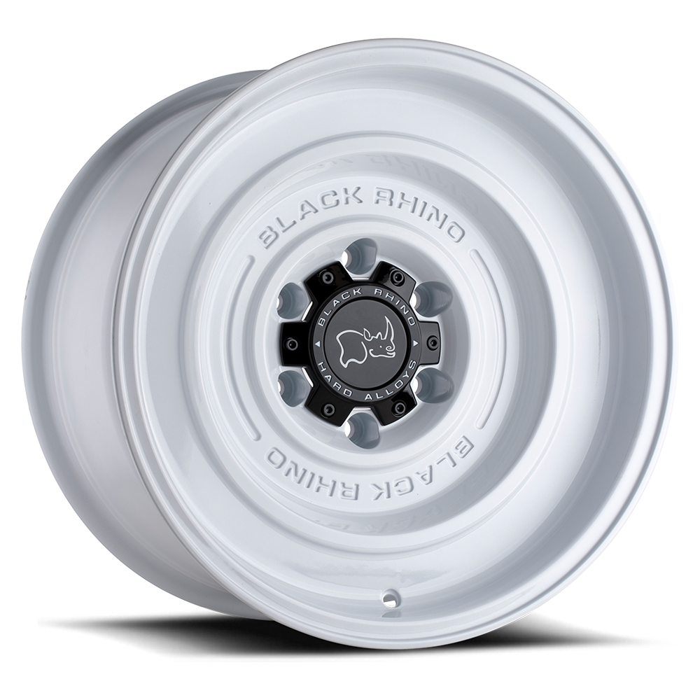 Black Rhino Solid 17x9.5" 6x139.7mm 112.1mm CB -12mm Gloss White