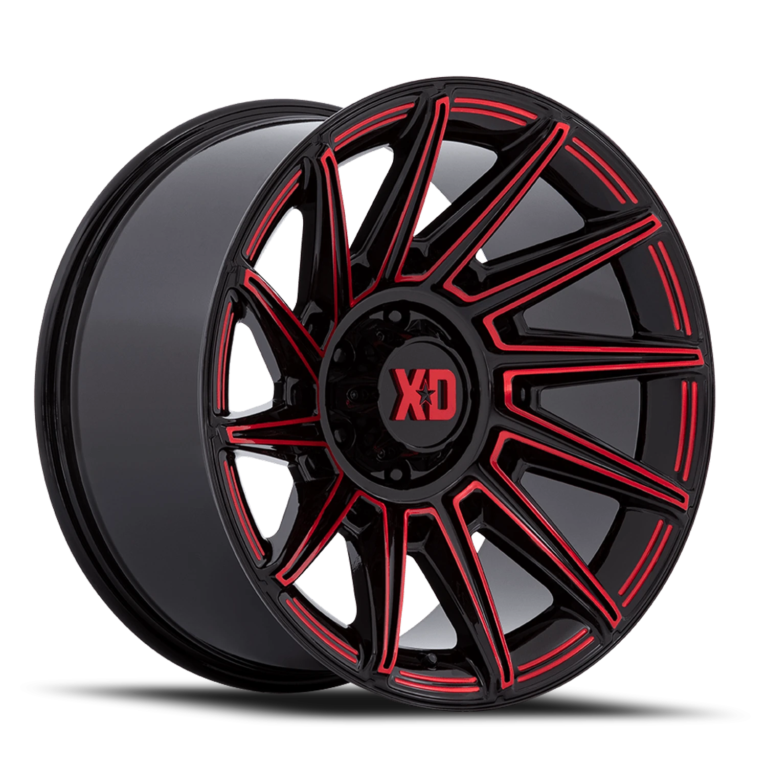 XD Series Specter 20x10" 6x139.7mm 106.1mm CB -18mm Gloss Black Red Tint
