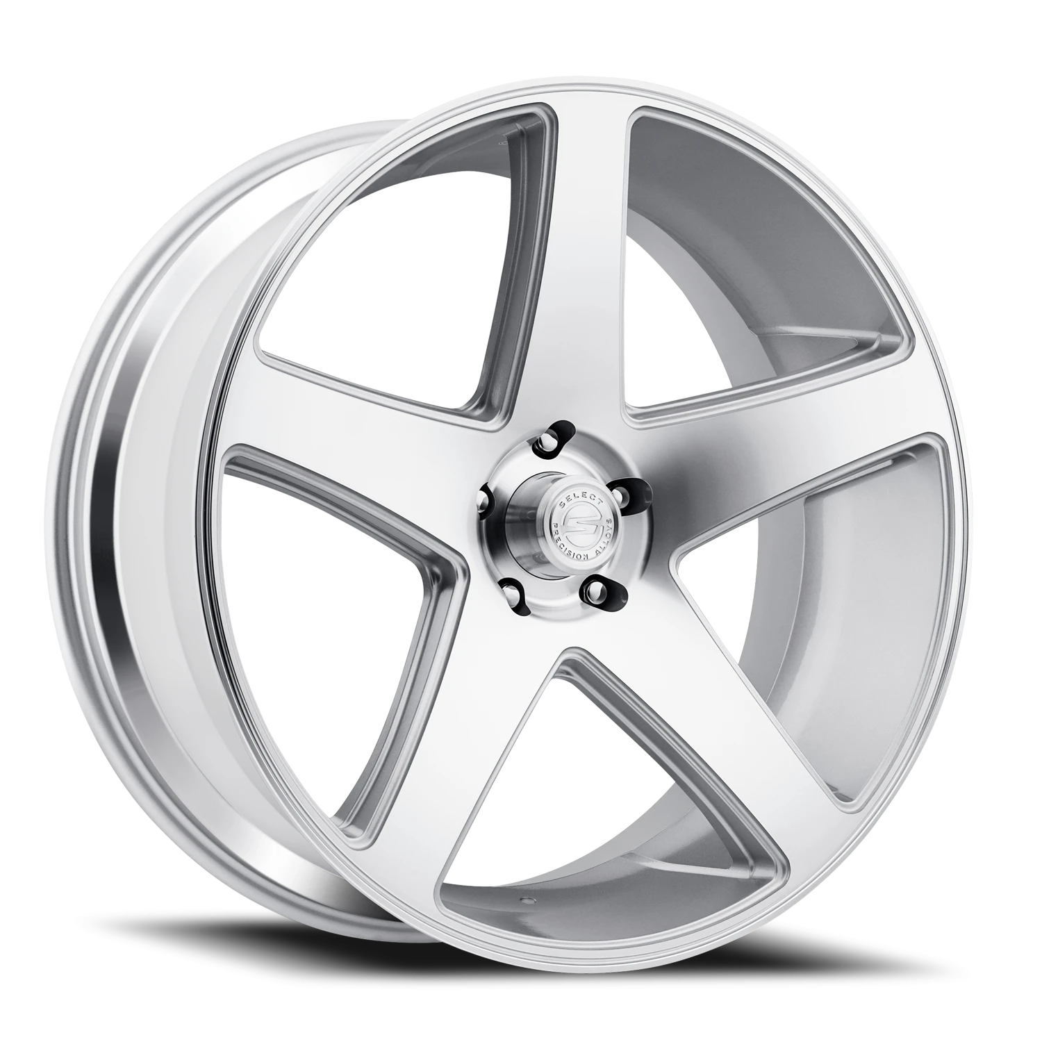 Select Precision Alloys Spectrum 24x10" 5x127mm 78.1mm CB +15mm Gloss Silver Machined