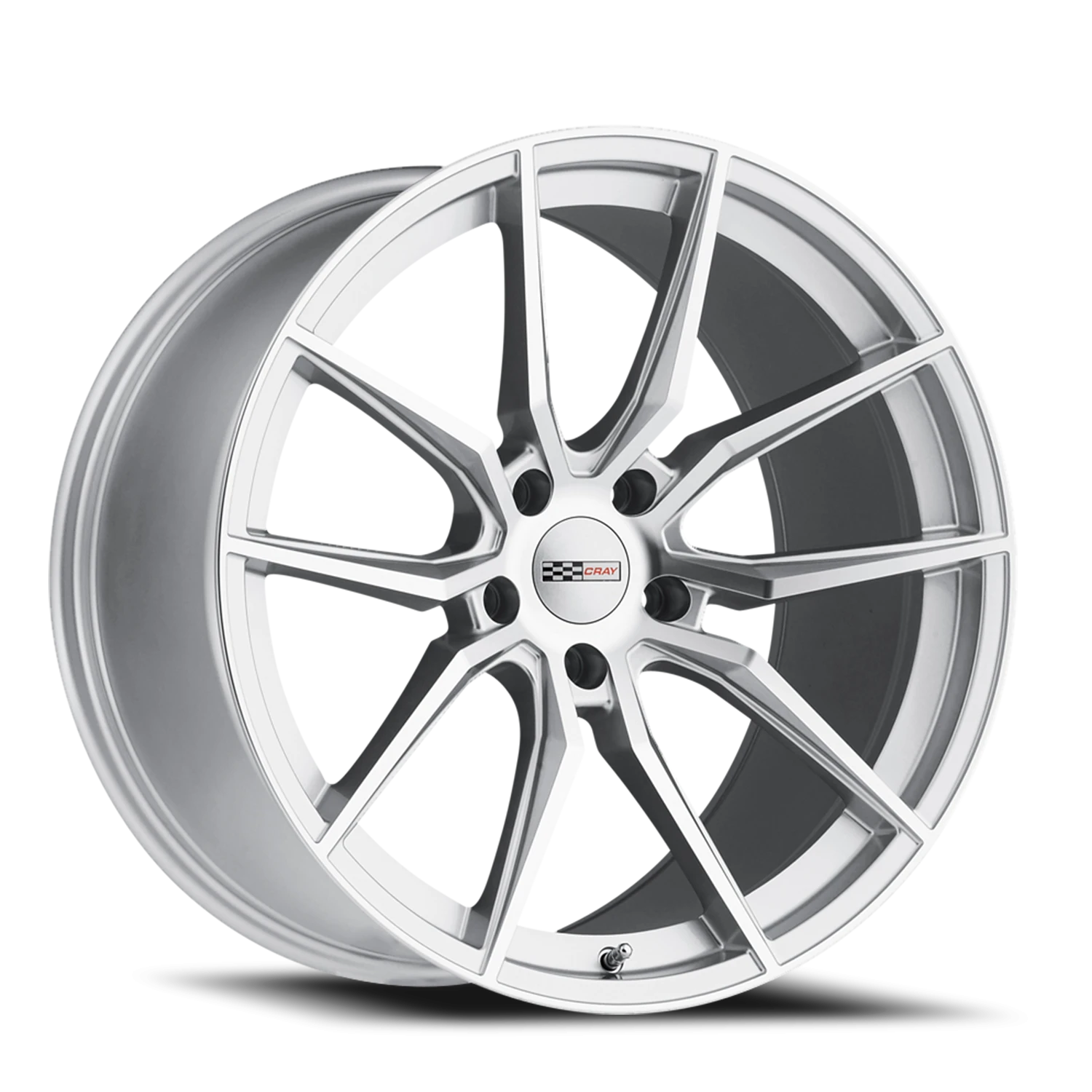 Cray Spider SL 20x9.5 +56 5x120.65mm 70.3mm Silver Mirror Cut Face