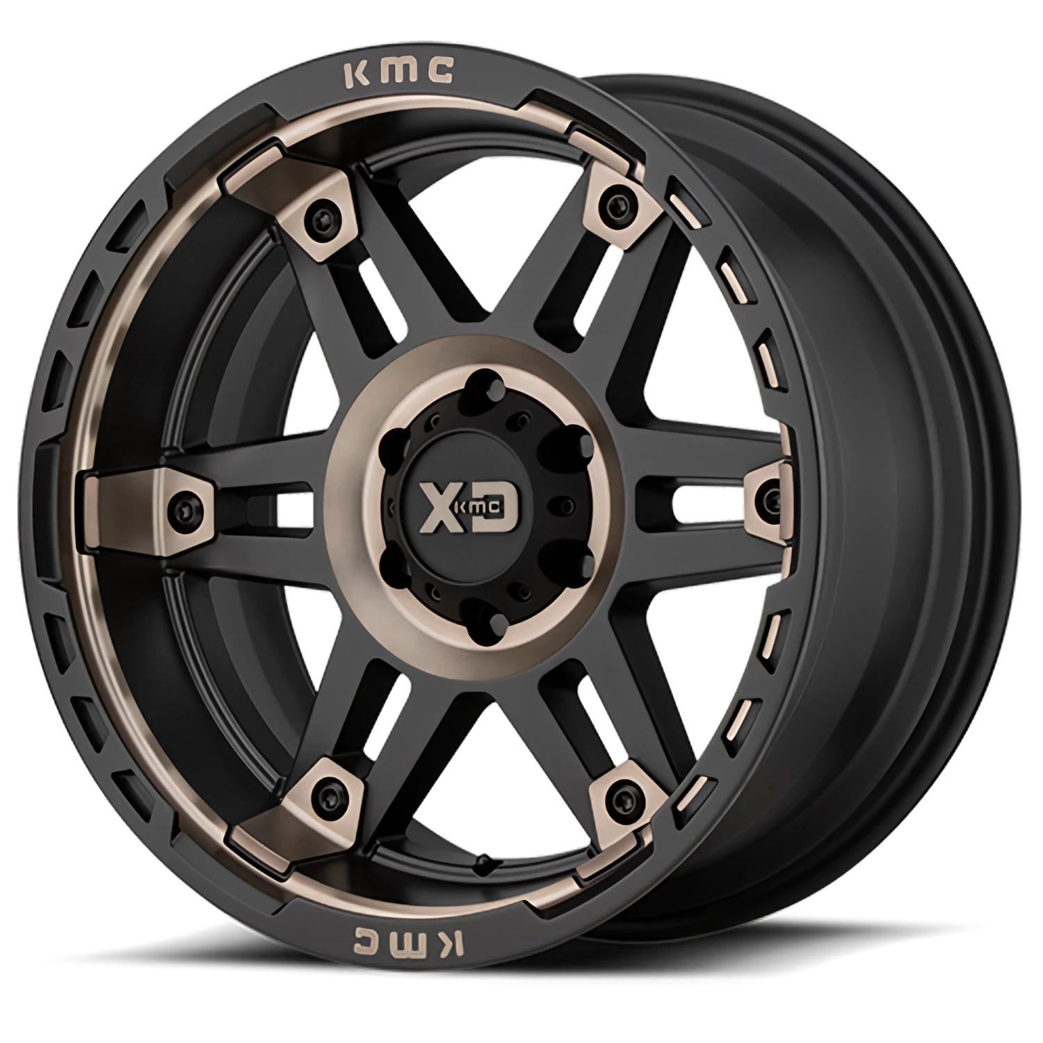 XD Series Spy II 20x10" 5x127mm 71.5mm CB -18mm Satin Black Dark Tint