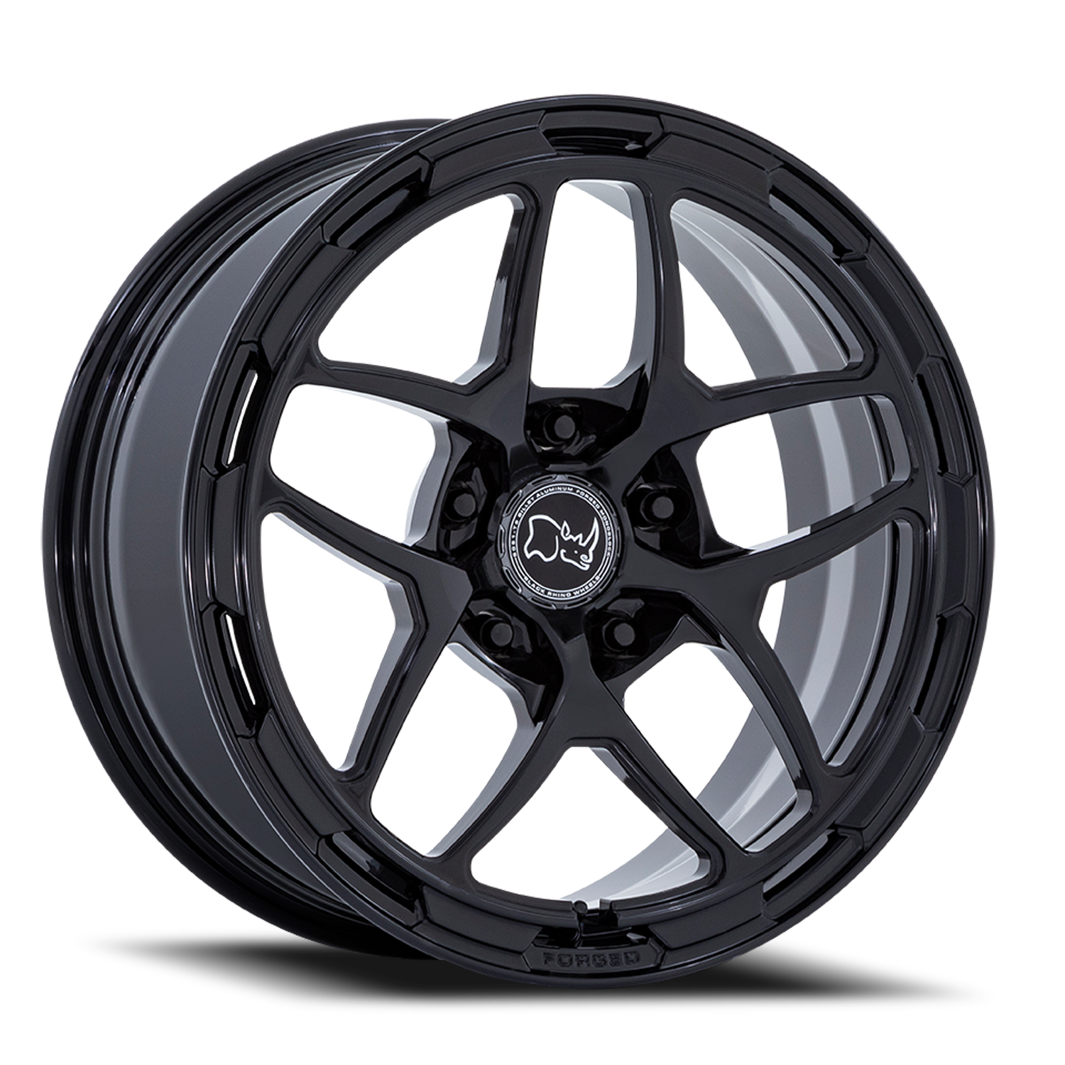 Black Rhino Stallberg Forged 18x8" 5x130mm 71.6mm CB +20mm Gloss Black