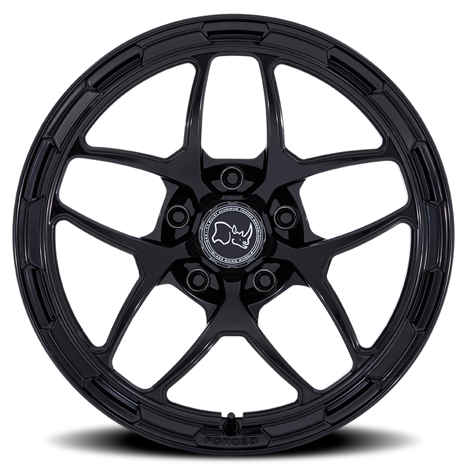 Black Rhino Stallberg Forged 18x8" 5x130mm 71.6mm CB +20mm Gloss Black