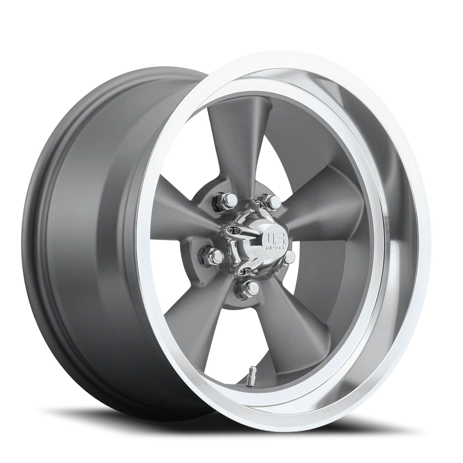 US Mags Standard 17x8" 5x114.3mm 72.56mm CB +1mm Matte Gunmetal