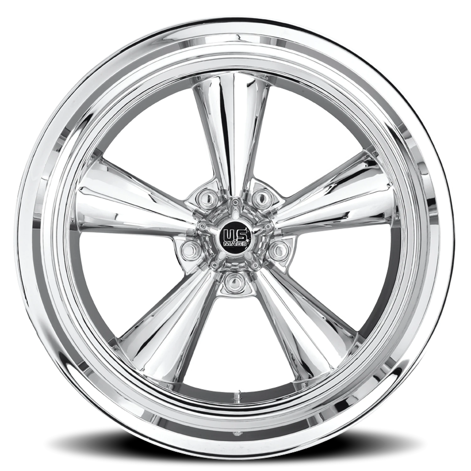 US Mags Standard 17x7" 5x120.65mm 72.56mm CB +1mm Chrome