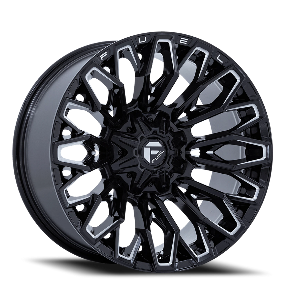 Fuel Strike FC865 22x12 -44 8x180mm 124.2mm Gloss Black Milled