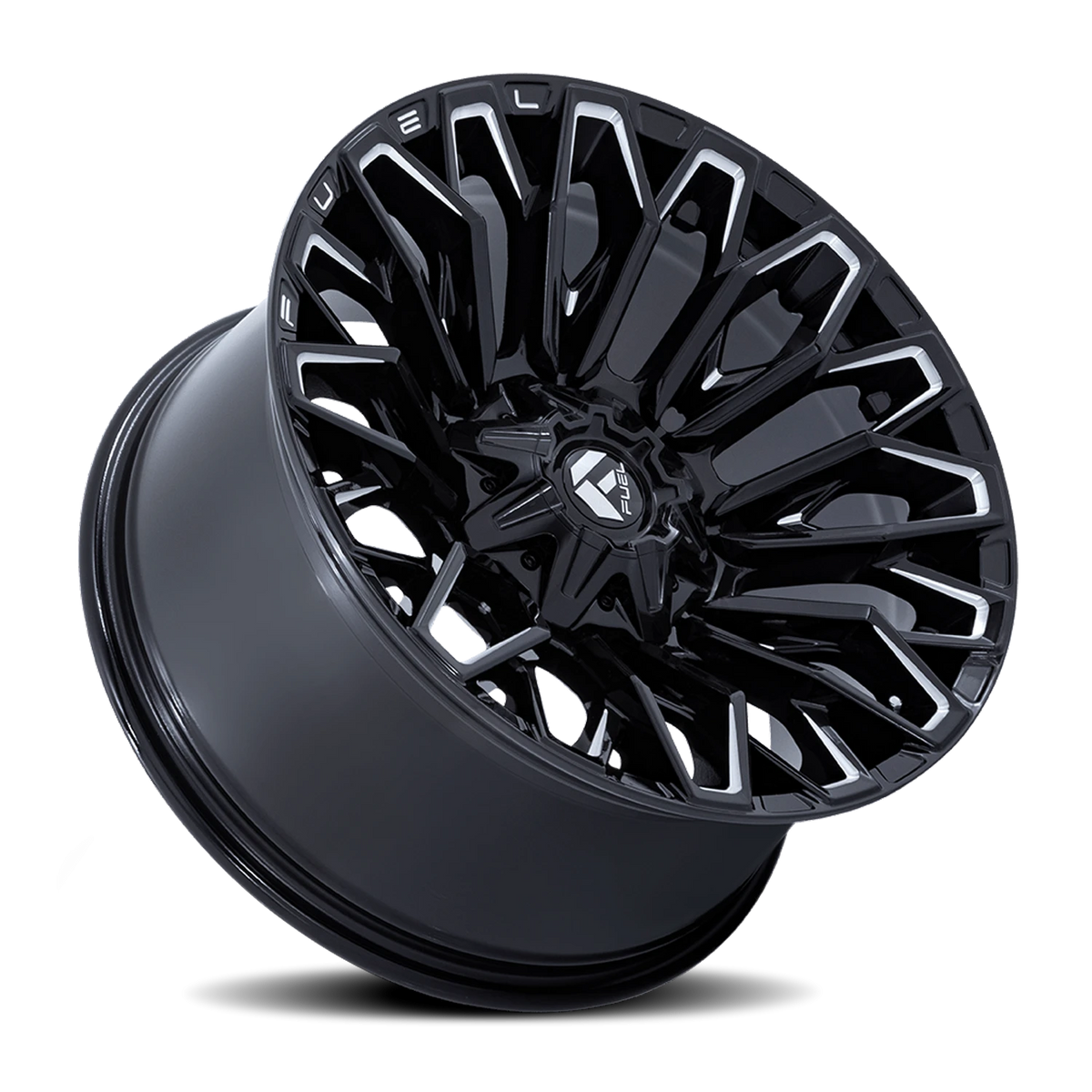 Fuel Strike FC865 22x12 -44 8x180mm 124.2mm Gloss Black Milled