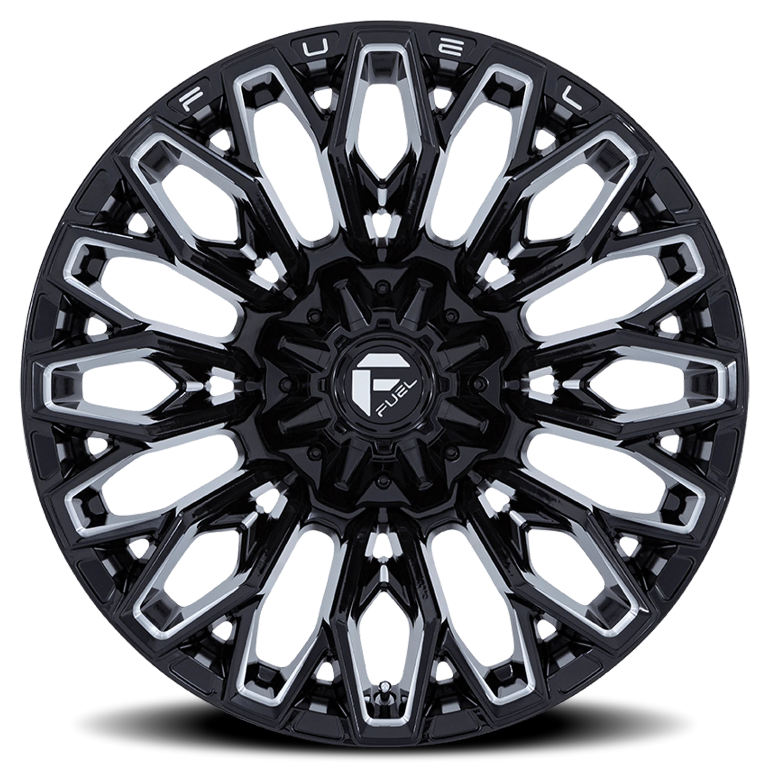Fuel Strike FC865 22x10" 8x170mm 125.1mm CB -18mm Gloss Black Milled