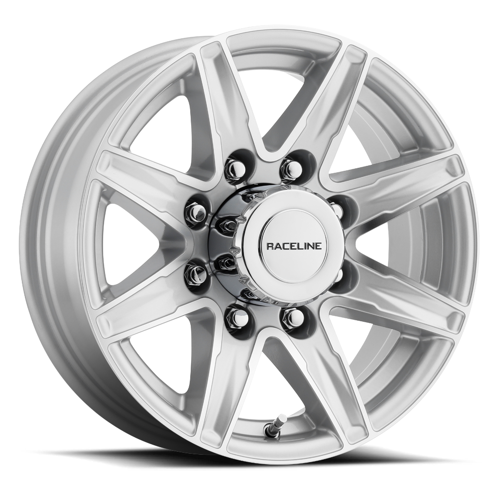 Raceline Stylus Trailer 810S 16x6 +0 8x165.1mm 124.46mm Silver