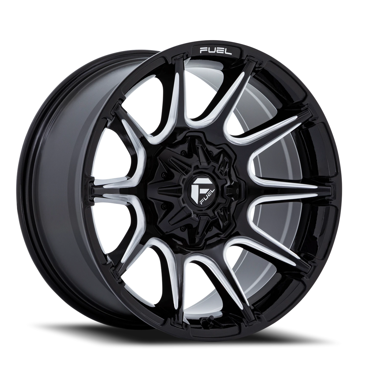 Fuel Super C 20x9 +1 6x135mm 106.1mm Gloss Black Milled