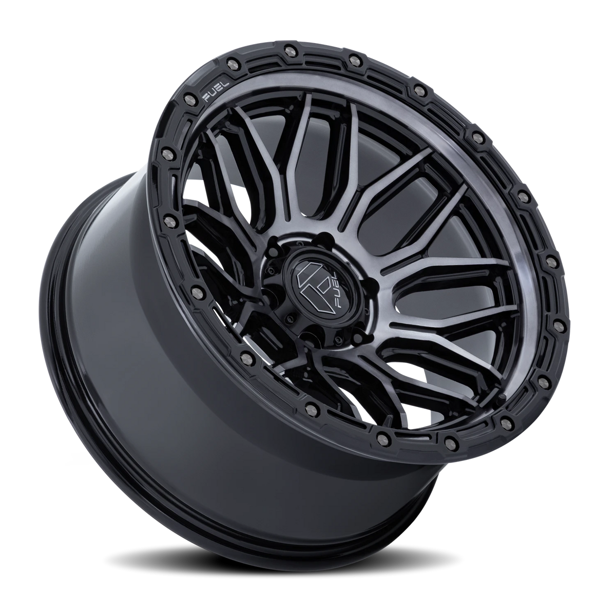 Fuel Surge 17x9 +20 6x139.7mm 106.1mm Gloss Black Machined Gray Tint