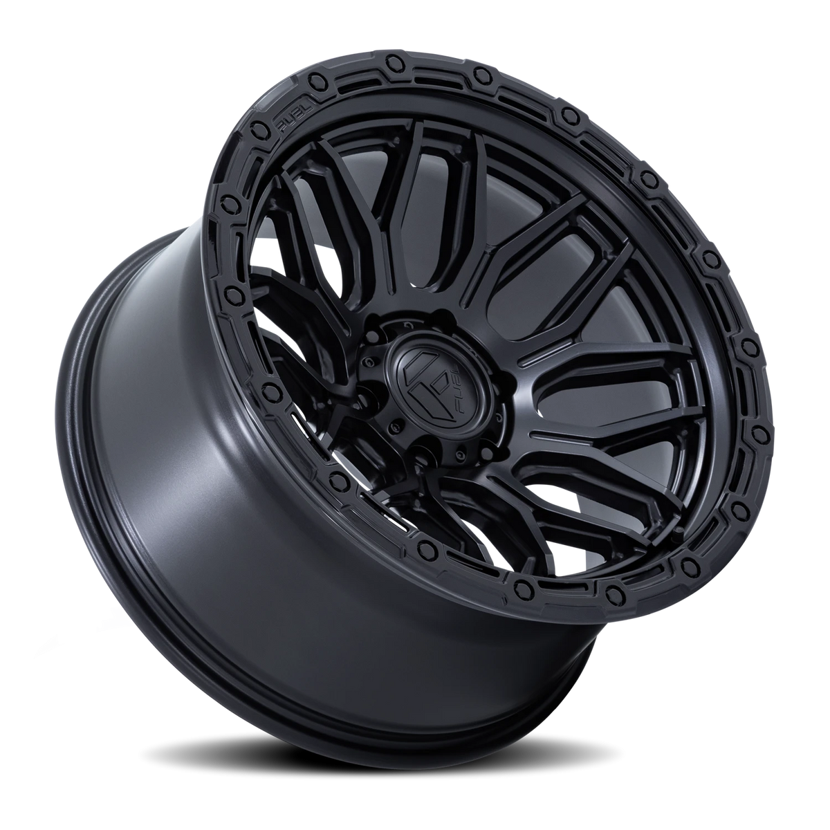Fuel Surge 20x9 +1 5x127mm 71.5mm Matte Black Gloss Black Lip