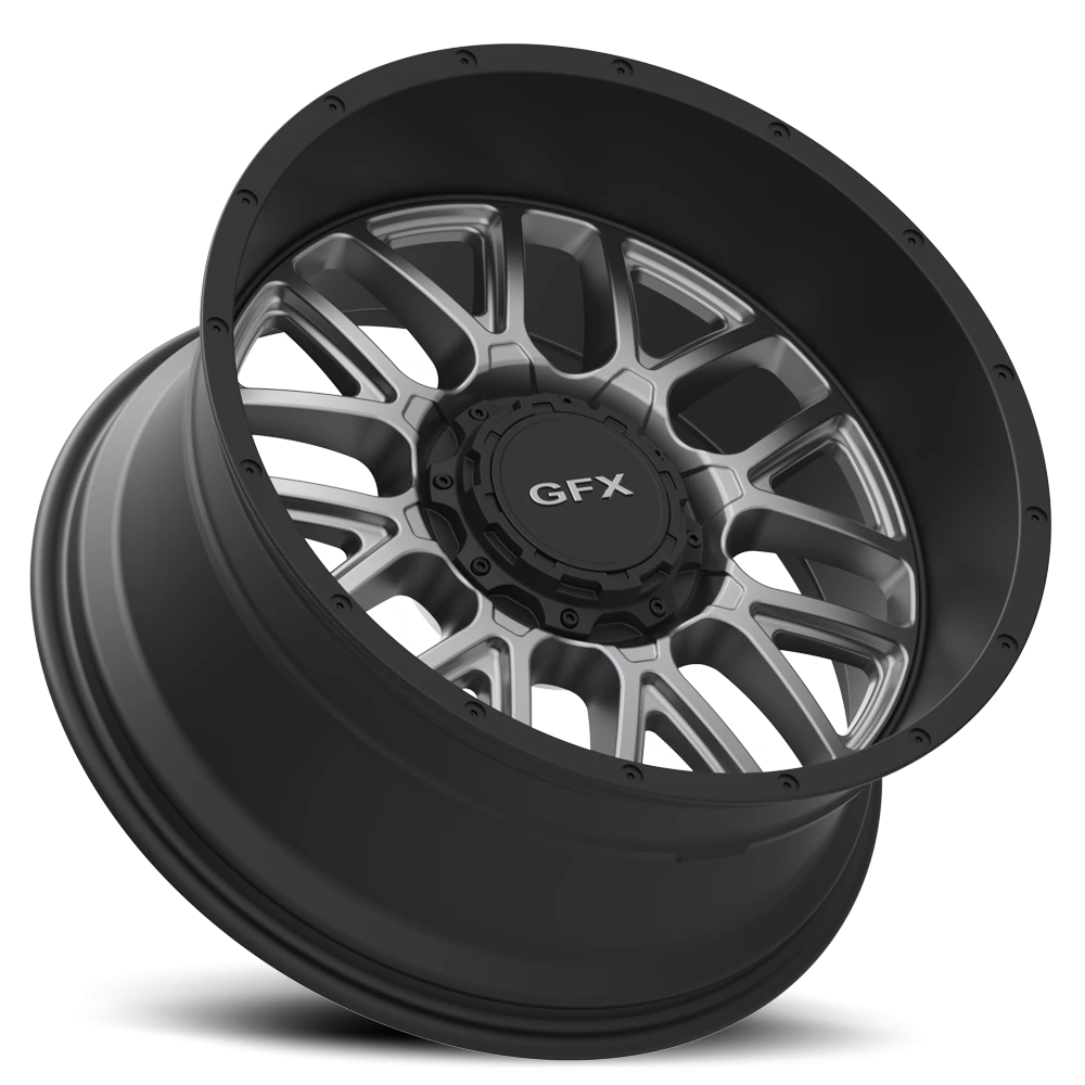 G-FX TM5 18x9 +0 5x127mm 78.3mm Matte Grey Matte Black Lip