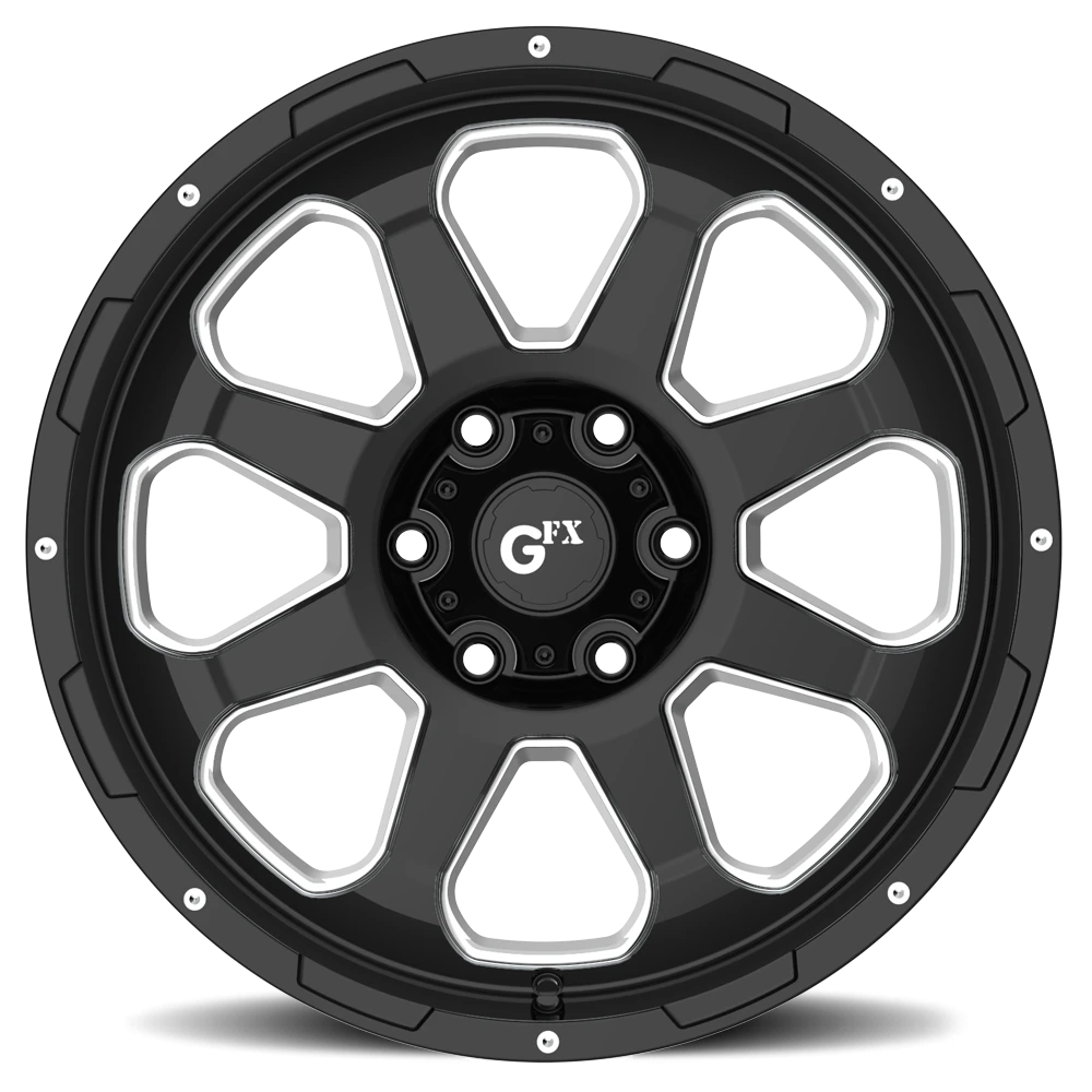 G-FX TR-10 17x9 +12 6x135mm 87.1mm Gloss Black Milled