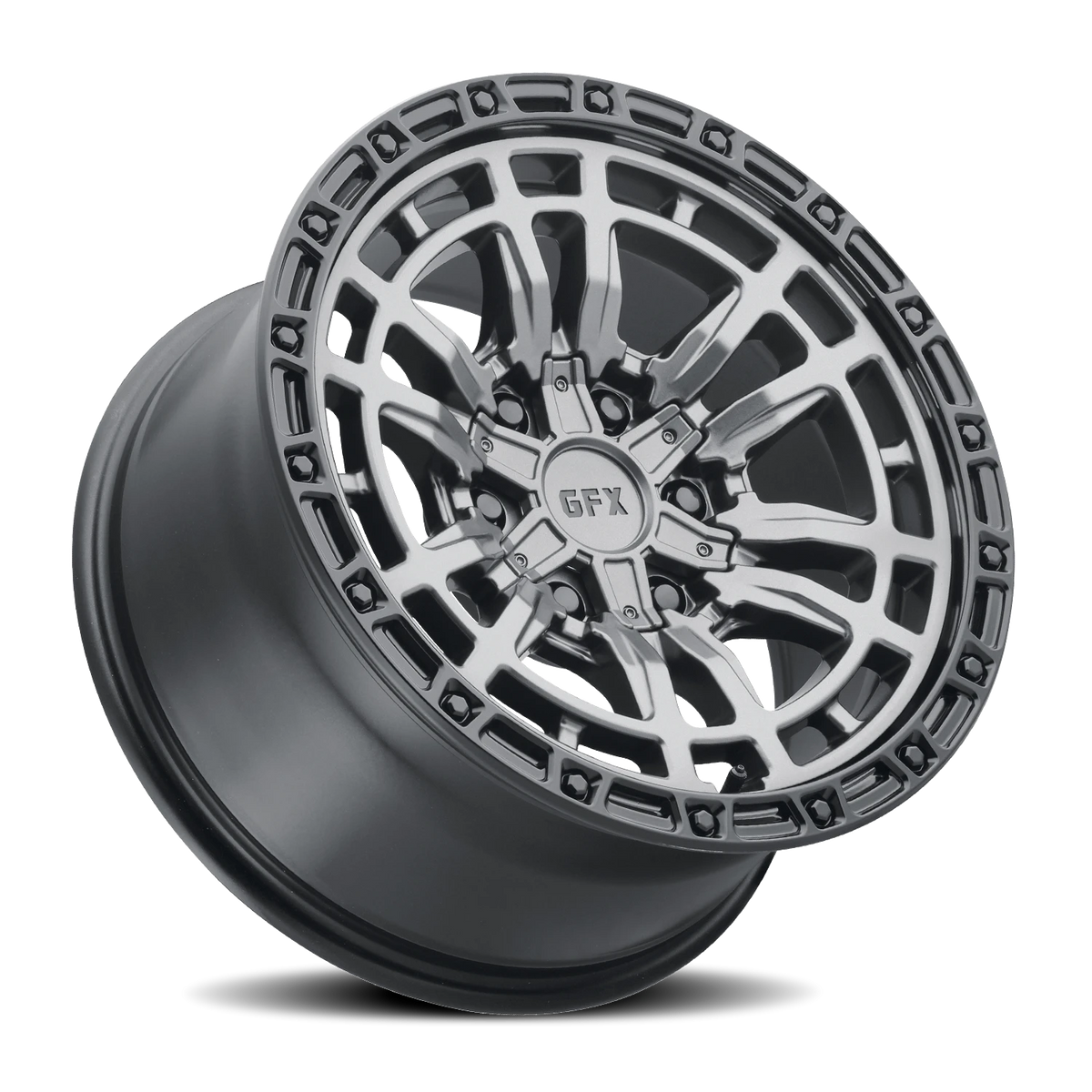 G-FX TR-24 20x9 +12 6x135mm 95.2mm Matte Grey Matte Black Lip
