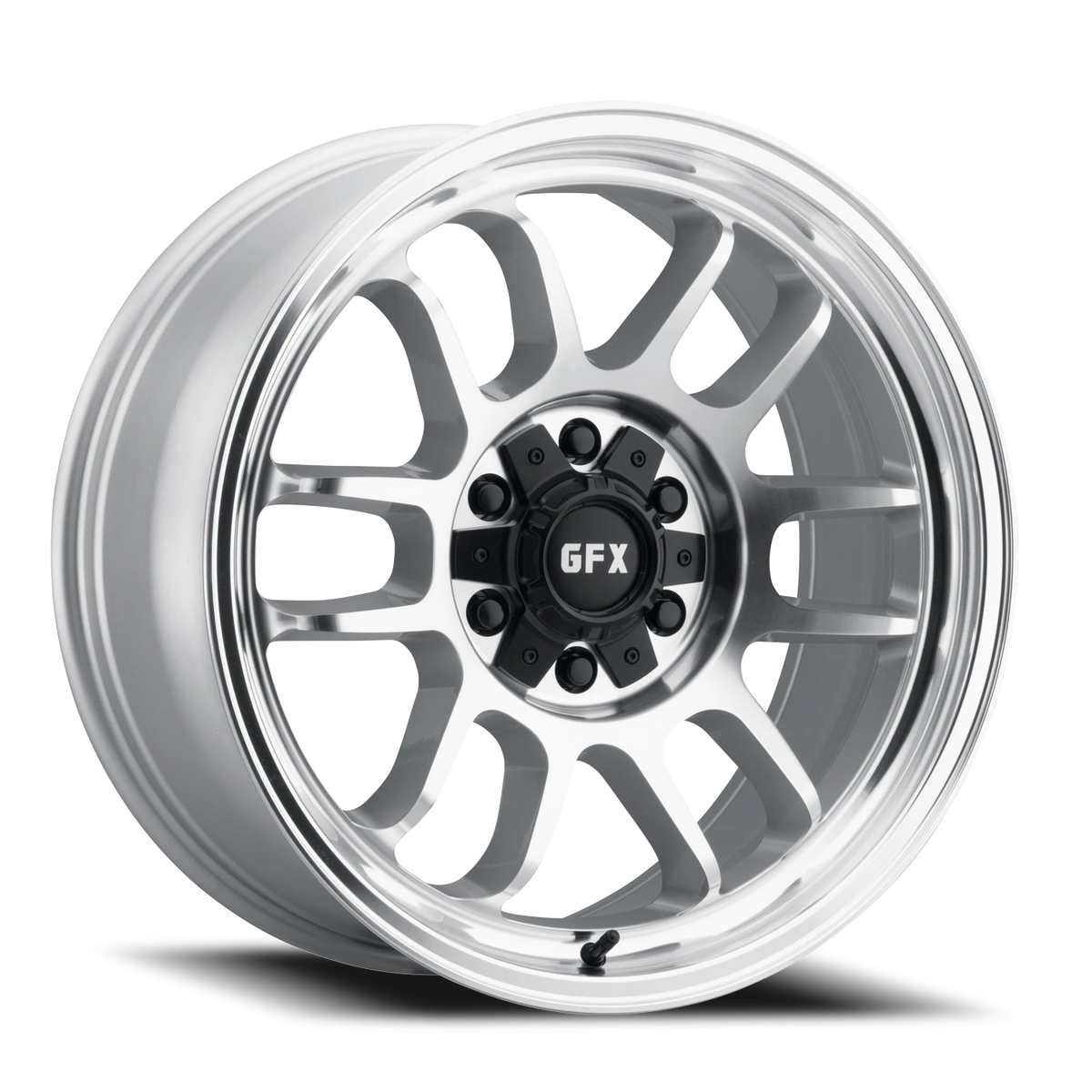 G-FX TR28 20x9 +18 6x135mm 95.2mm Machined Full Silver Machined Face-Machined Lip