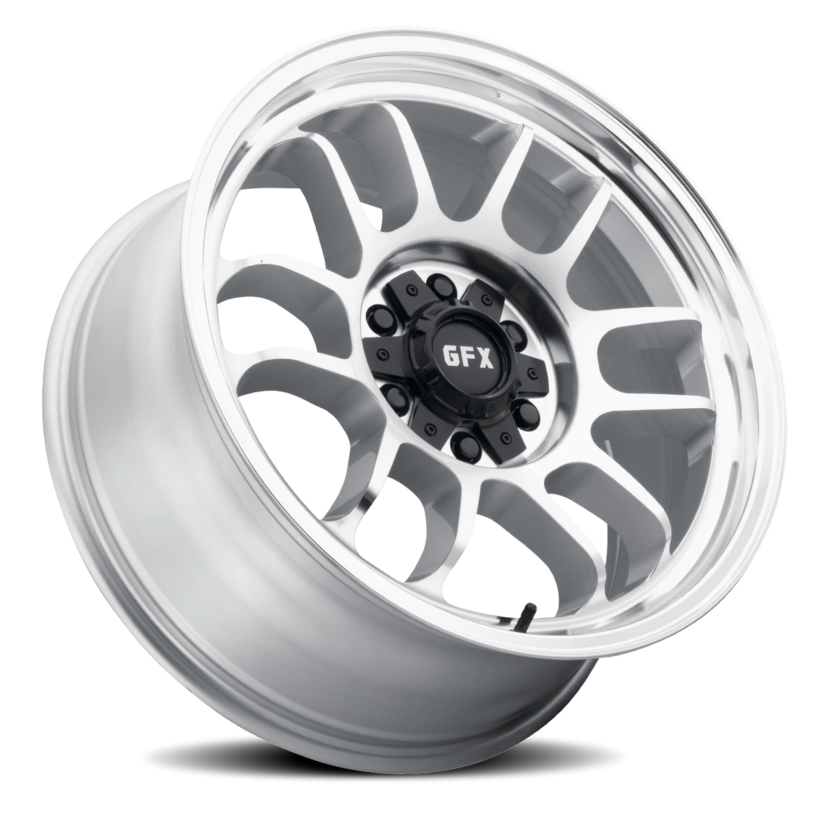 G-FX TR28 20x9 +18 6x135mm 95.2mm Machined Full Silver Machined Face-Machined Lip