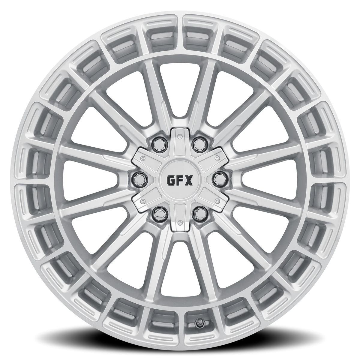 G-FX TR37 18x9 +25 6x135mm 95.2mm Machined Silver