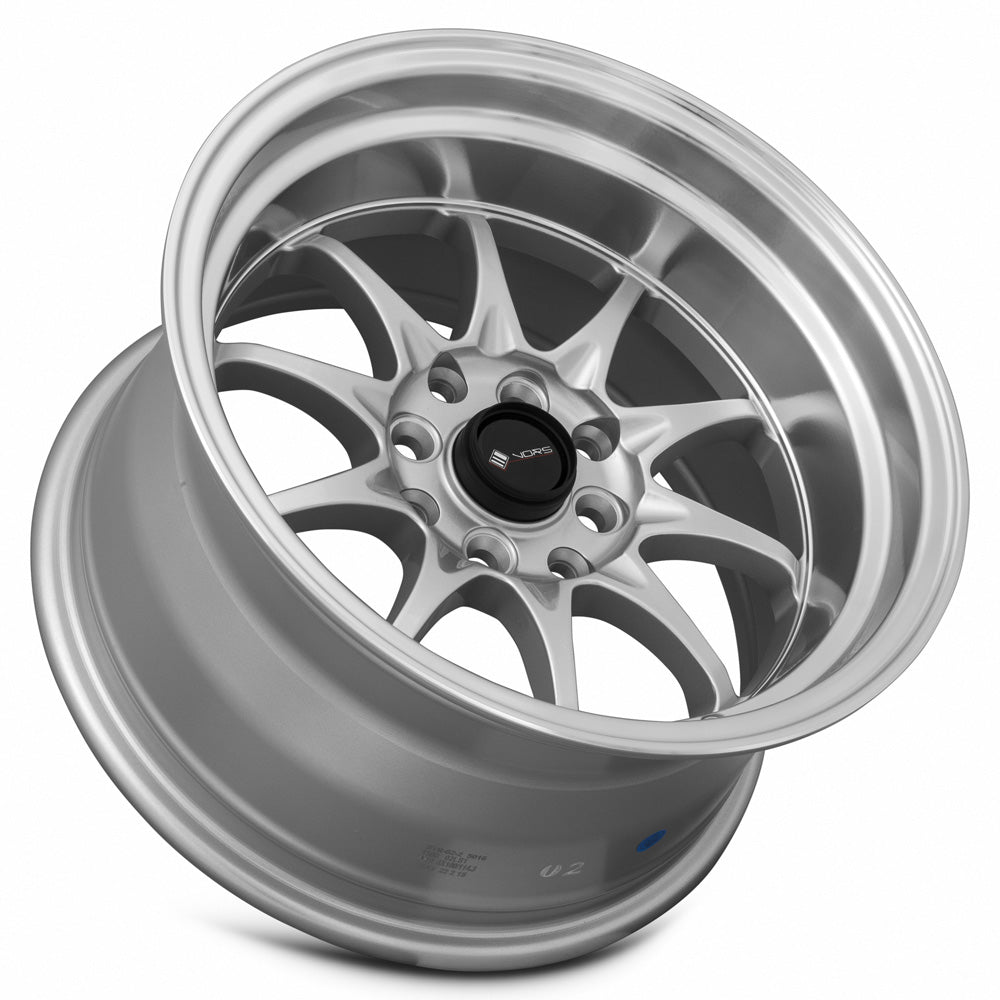 Vors TR3 15x9 0 4x100mm 73.1mm Silver Machine Lip