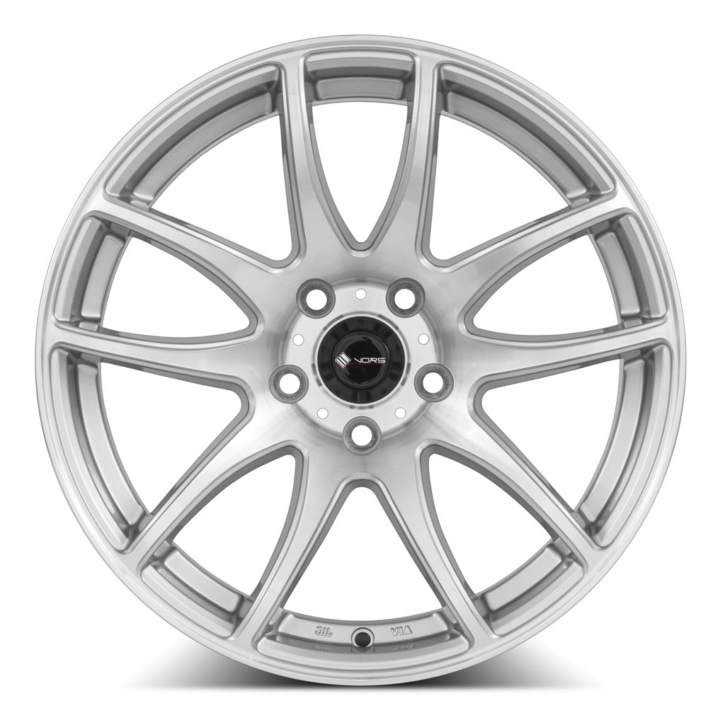 Vors TR4 17x9 30 5x110mm 73.1mm Silver Machined Face