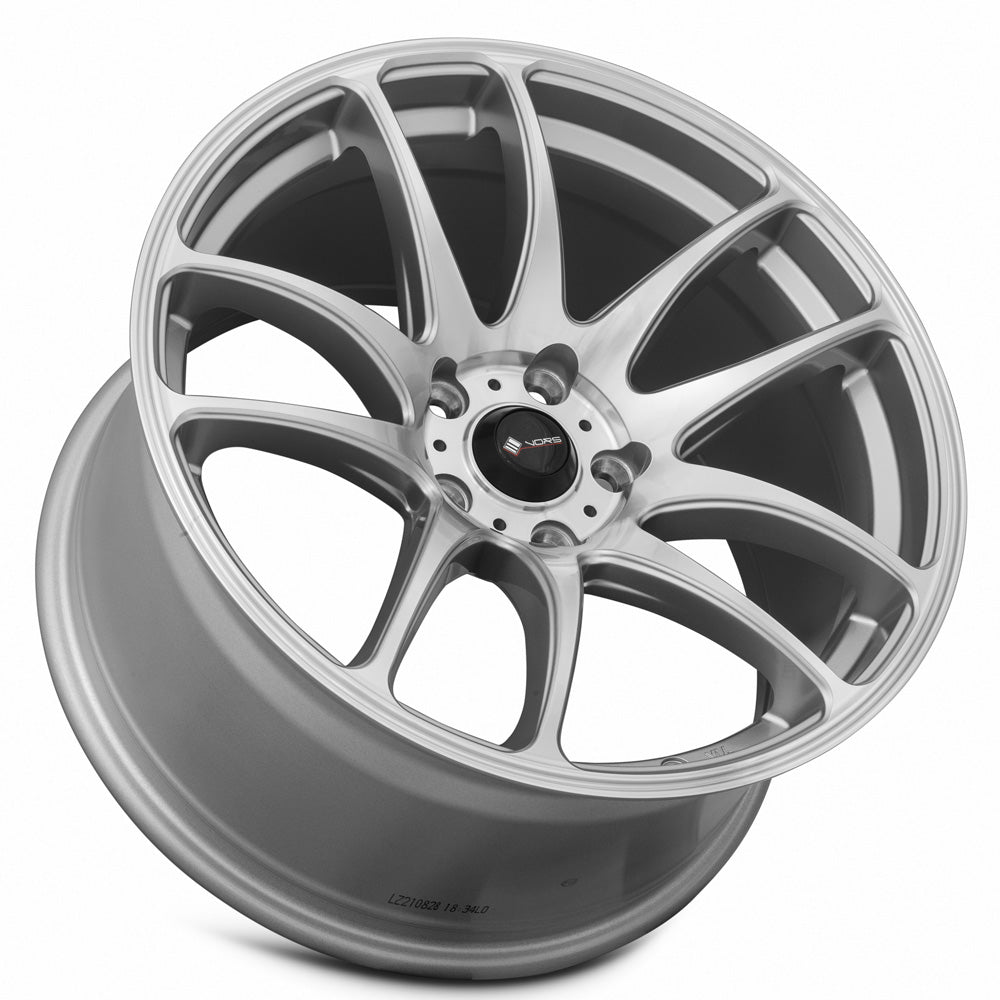 Vors TR4 19x9.5 35 5x108mm 73.1mm Silver Machined Face