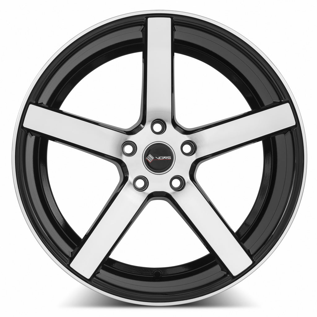Vors TR5 19x9.5 35 5x114.3mm 73.1mm Black Machined Face