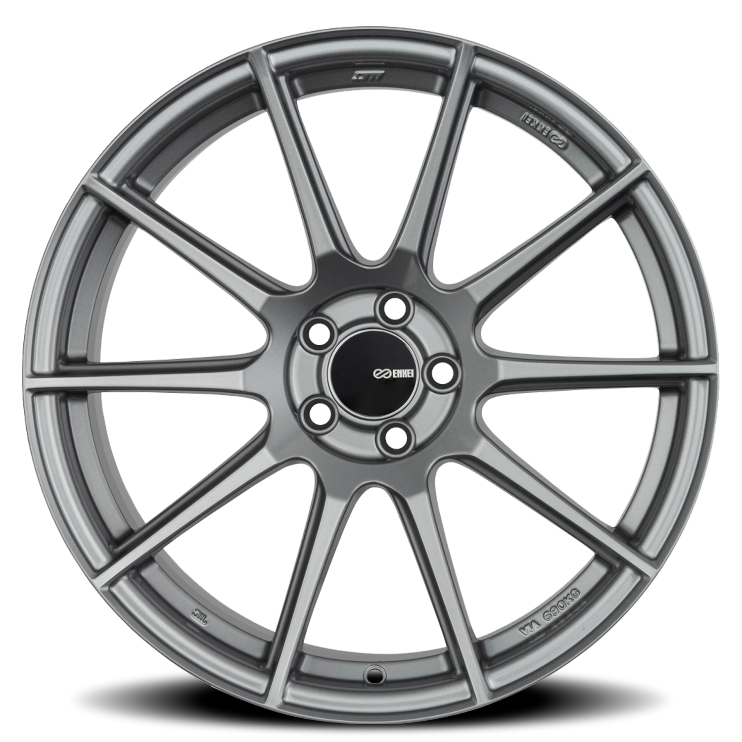 Enkei TS-10 GR 17x8 +40 4x100mm 72.6mm Storm Gray