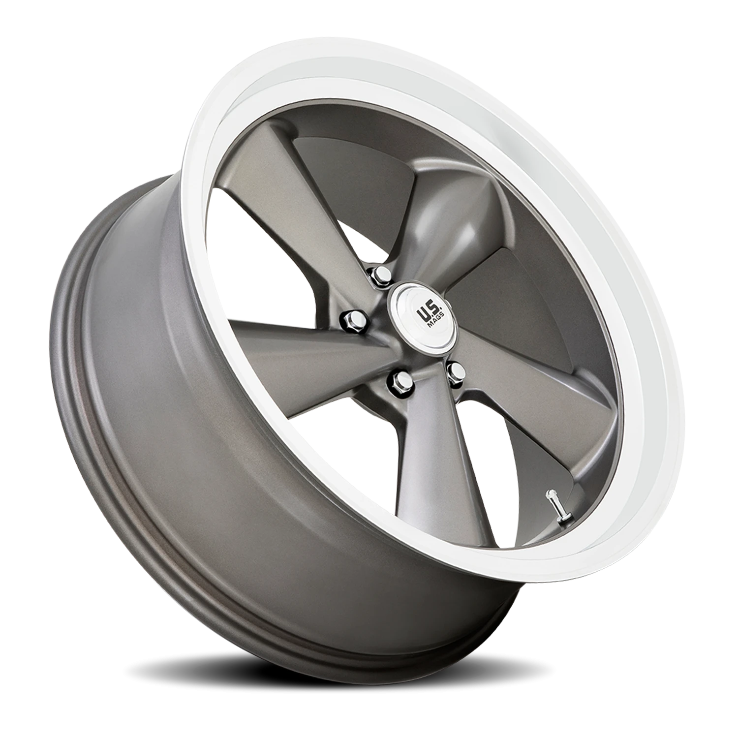 US Mags TS 22x10.5" 5x127mm 78.1mm CB 0mm Anthracite Diamond Cut Lip