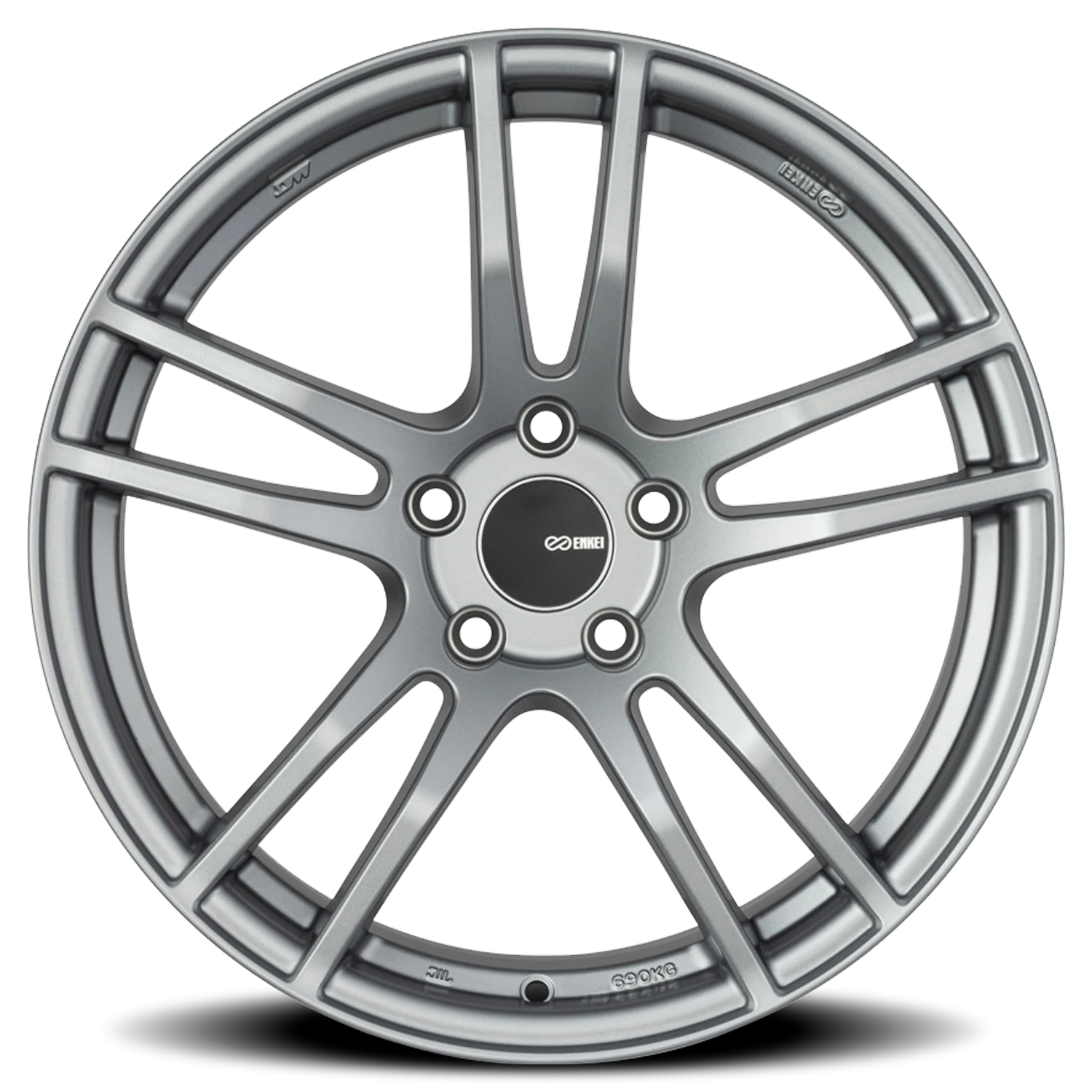 Enkei TX5 GR 17x9 +45 5x100mm 72.6mm Storm Gray
