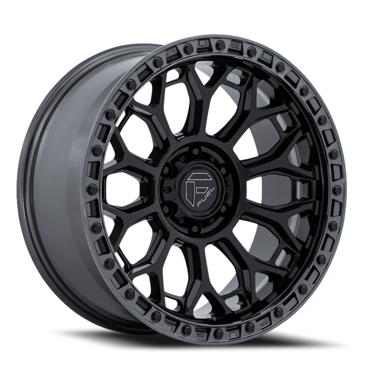 Fuel Talon 20x9 +20 5x127mm 71.5mm Gloss Black Gunmetal Lip