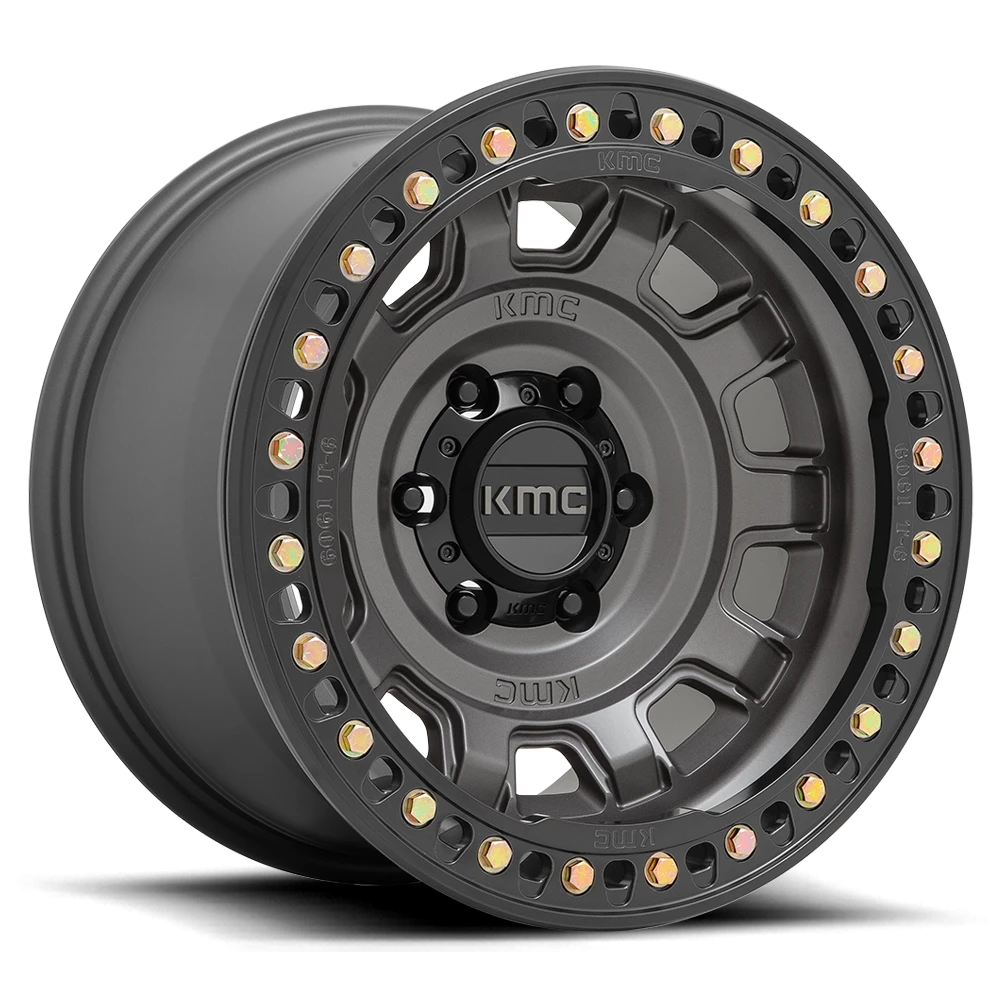 KMC Tank Beadlock 17x9" 5x127mm 71.5mm CB -38mm Anthracite