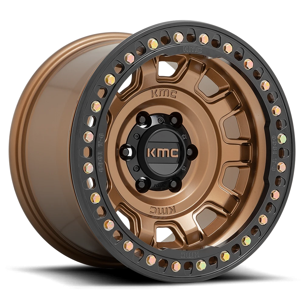 KMC Tank Beadlock 17x9" 5x127mm 71.5mm CB -15mm Matte Bronze
