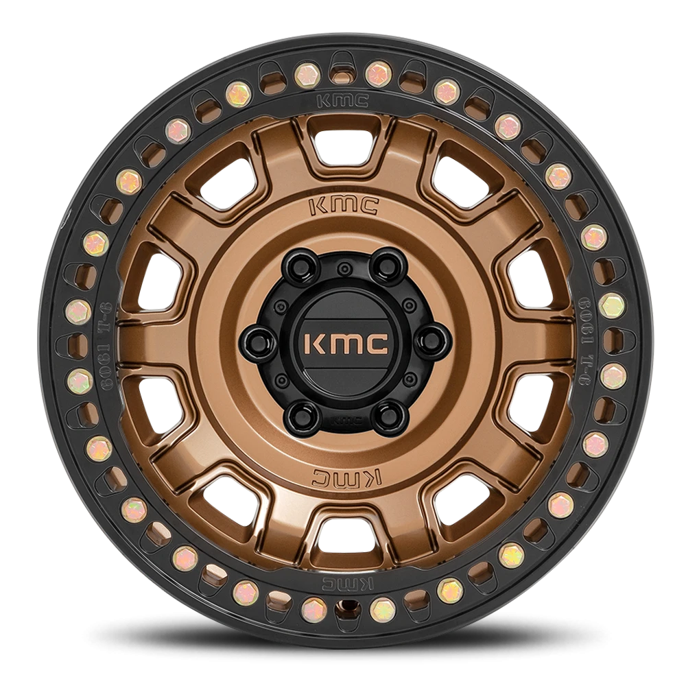 KMC Tank Beadlock 17x9" 5x127mm 71.5mm CB -15mm Matte Bronze