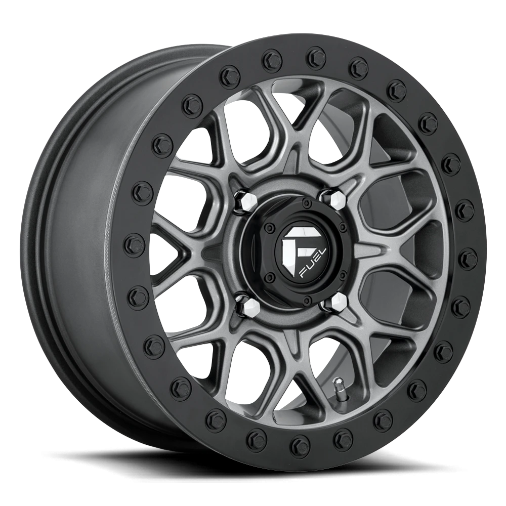 Fuel Tech Beadlock UTV 15x10" 4x156mm 132mm CB 0mm Matte Gunmetal Black Bead Ring