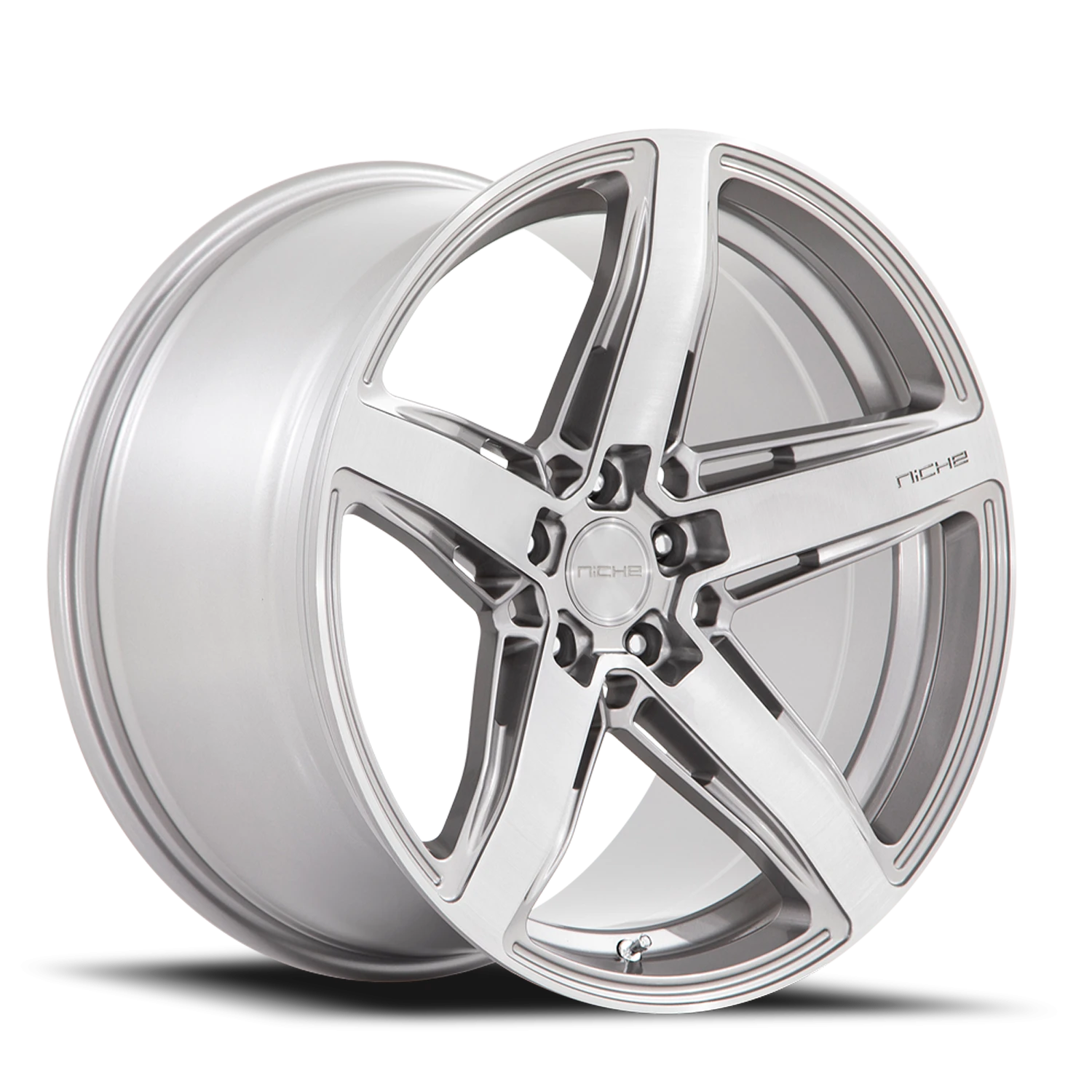 Niche Teramo 20x9.5" 5x112mm 66.56mm CB +32mm Anthracite Brushed-Clear Tint